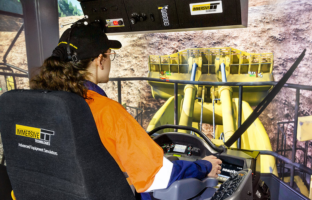 Simulator for Komatsu Wheel Loader WA1200-6