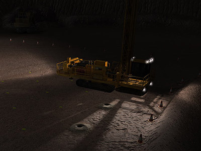 Cat MD6290 Night Drilling Training