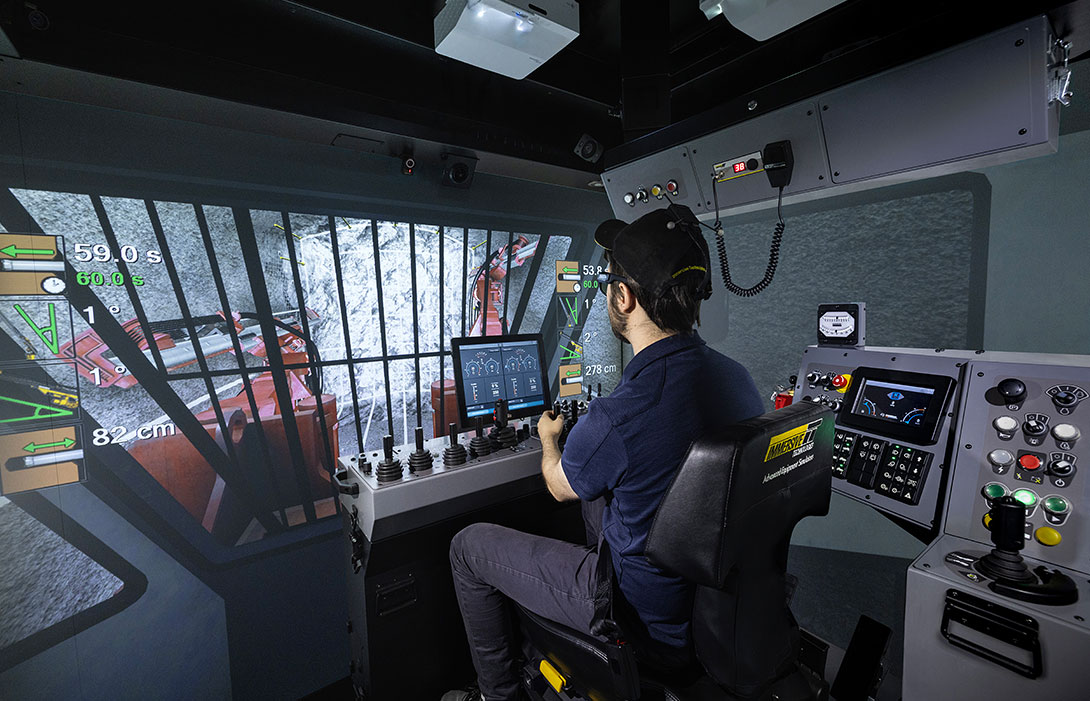 Simulator for Sandvik DD422i (Dual Control) Jumbo Drill