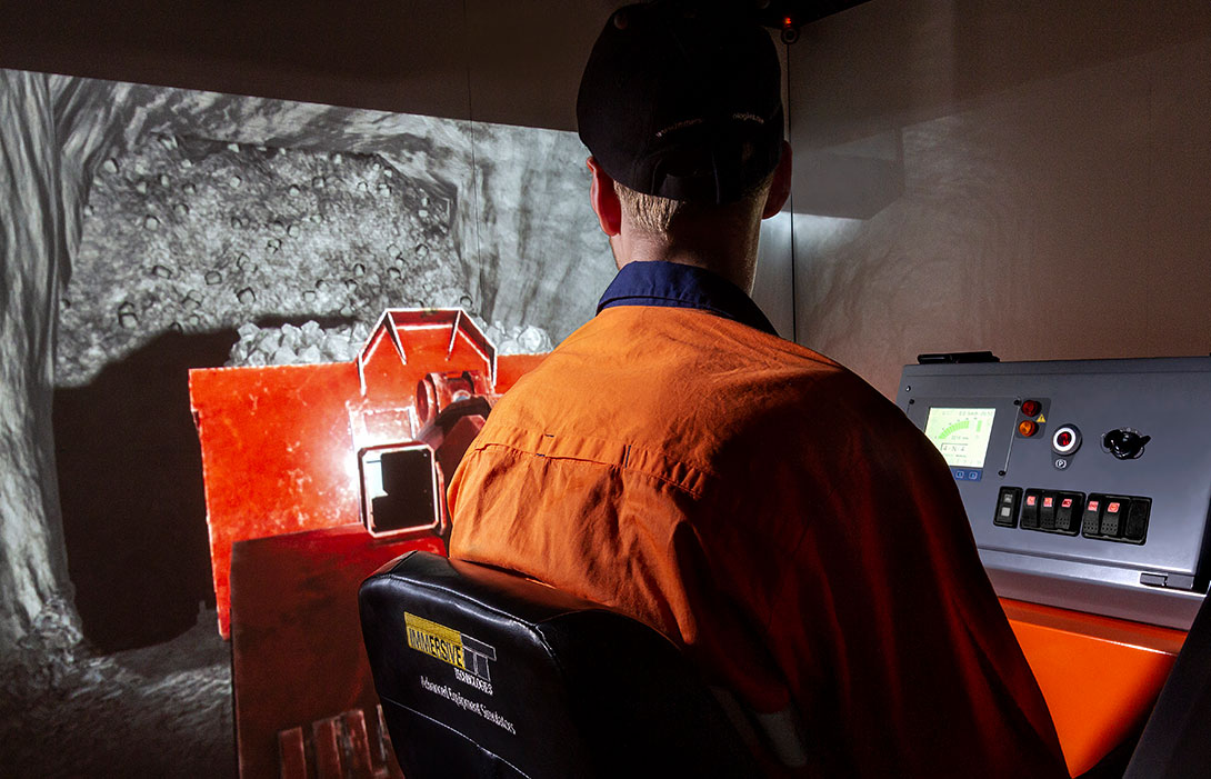 Simulator for Sandvik LH307 Underground Loader