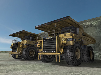 Cat 789B in Simulation