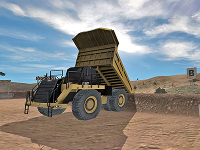 Cat 777F Dumping Training