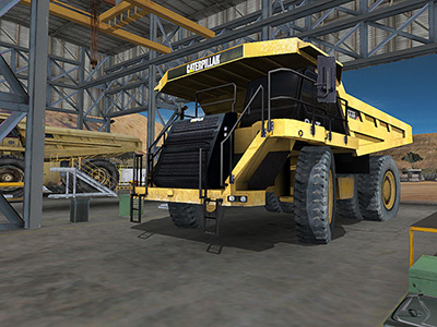Cat 777F in Workshop