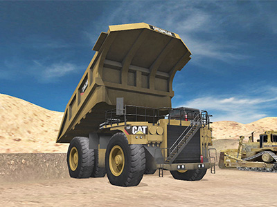 Cat 793F, 797F Haul Trucks Dumping Training