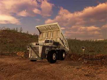 Liebherr T282C Dumping Training