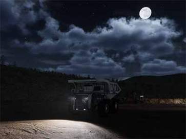 Liebherr T282C Night Drive Training