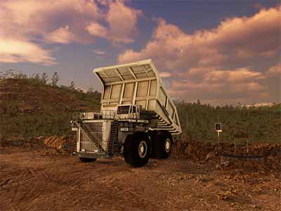 Liebherr T282C Dumping Training