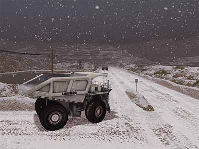 Liebherr T282C Adverse Weather Training (Snow)