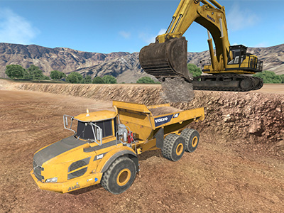 Volvo A40F Loading Training