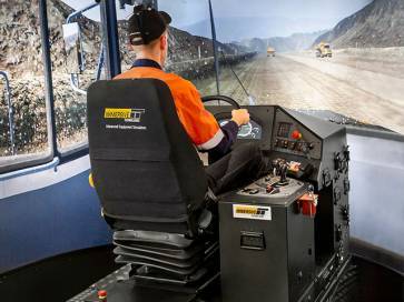 Immersive Technologies Simulator for Volvo A40F Articulated Dump Truck