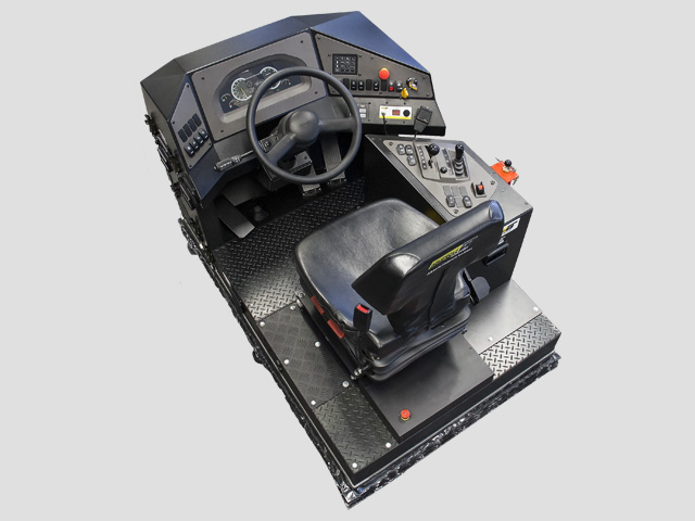 Training Simulator Module for Volvo A40F Articulated Dump Truck (Overhead view)