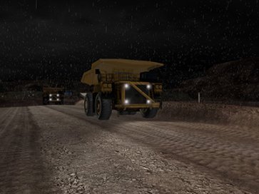 Cat 794 AC Haul Truck - Adverse Weather Training