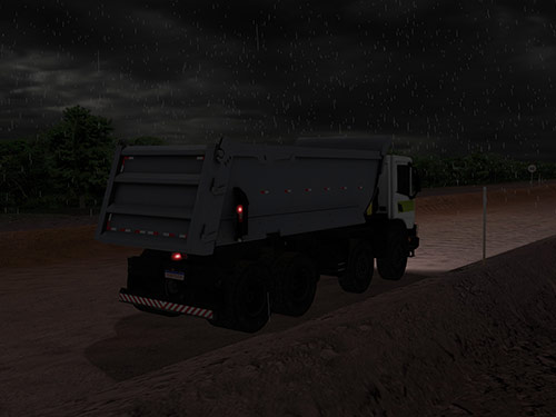 Scania G500 Light Truck Night Operating Training