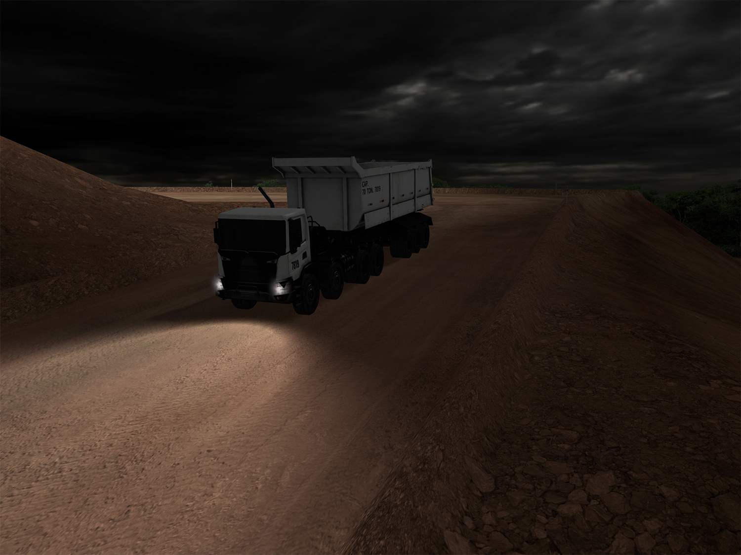 Scania G540 (Articulated) Night Operating Training