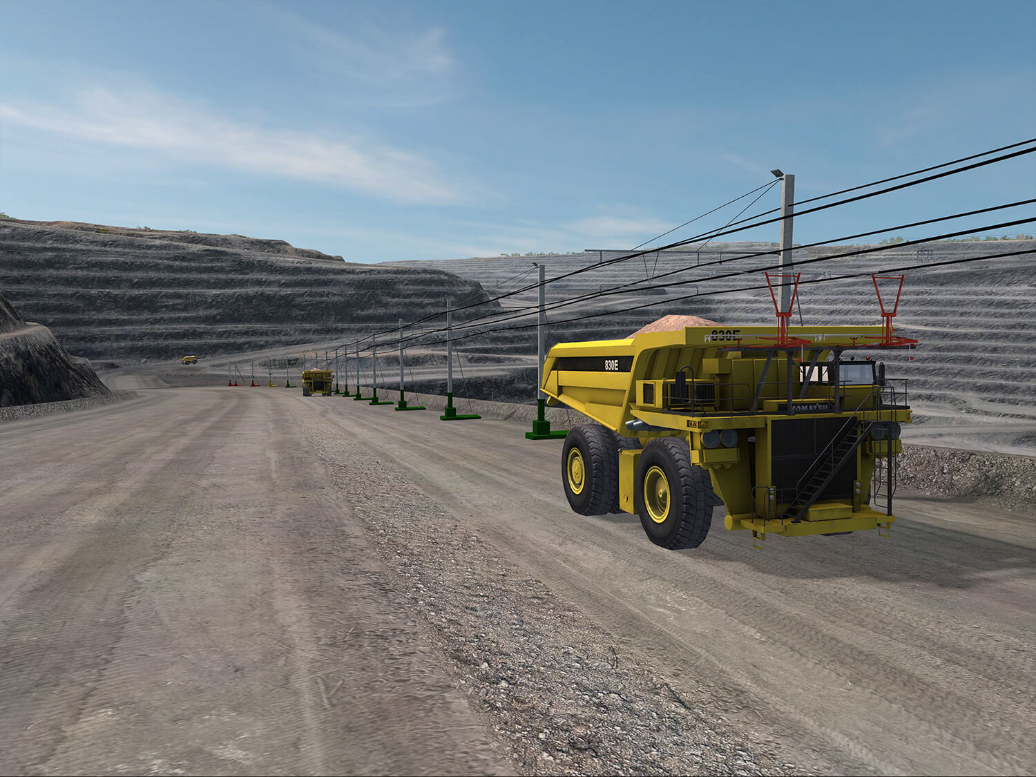 Komatsu 830E-5T Haul Truck (Trolley Assist, with Multifunctional Operator Display) - Connected Snapshot
