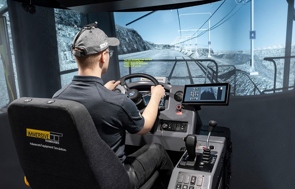 Simulator for Komatsu 830E-5T Truck (Trolley Assist with Multifunctional Operator Display)