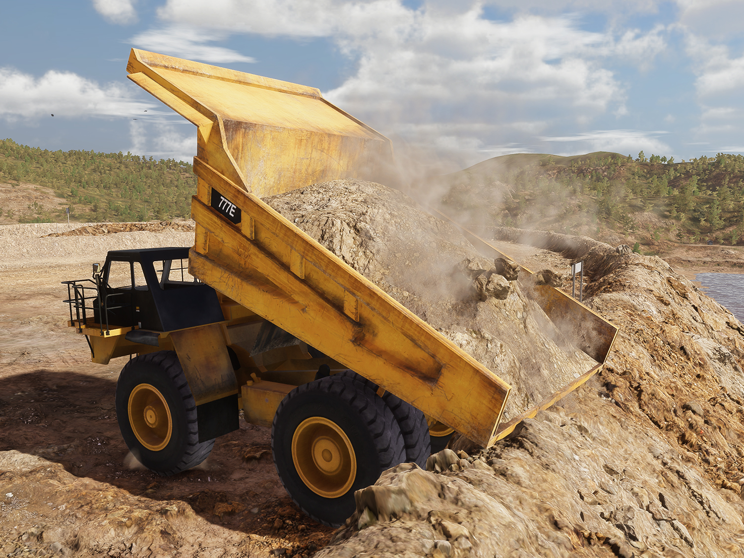 Cat 777E (Next Generation Hoist Control) Dumping Training