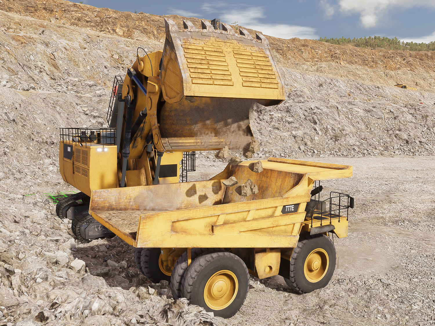 Cat 777E (Next Generation Hoist Control) Loading Training