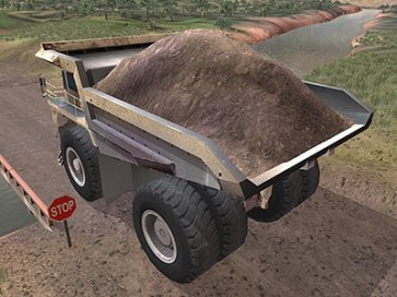 Cat (Bucyrus) MT4400 Driving Training (shown on Custom Mine Site)