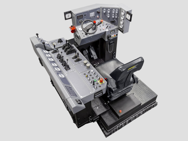 Sandvik DS311 Bolter Training Simulator Module (Overhead view)