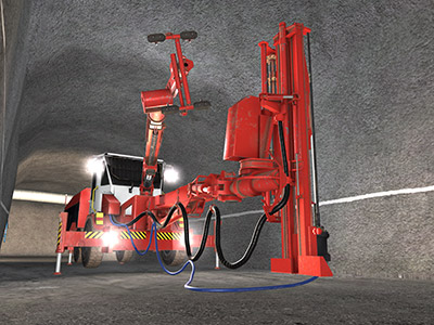 Sandvik DS411-C Bolter - Mesh Handler