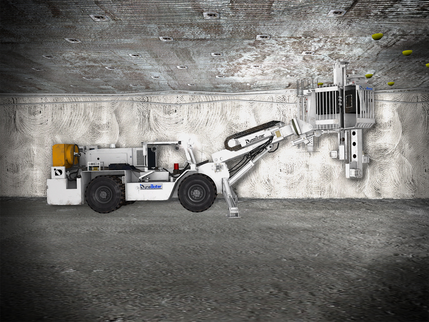 DynaBolter V2.0 Underground Bolter with bolting assistance on