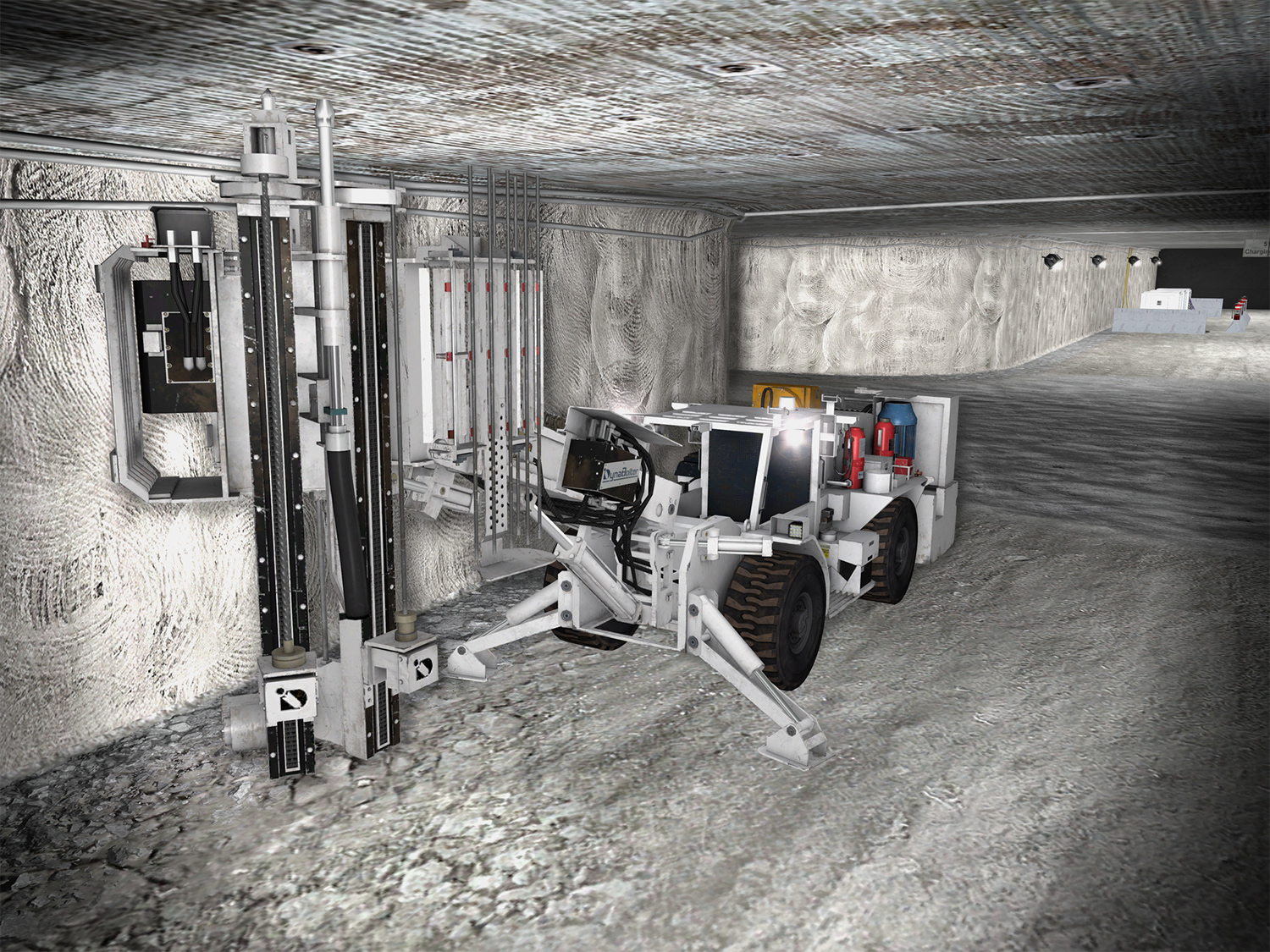 DynaBolter V2.0 Underground Bolter with bolting assistance off