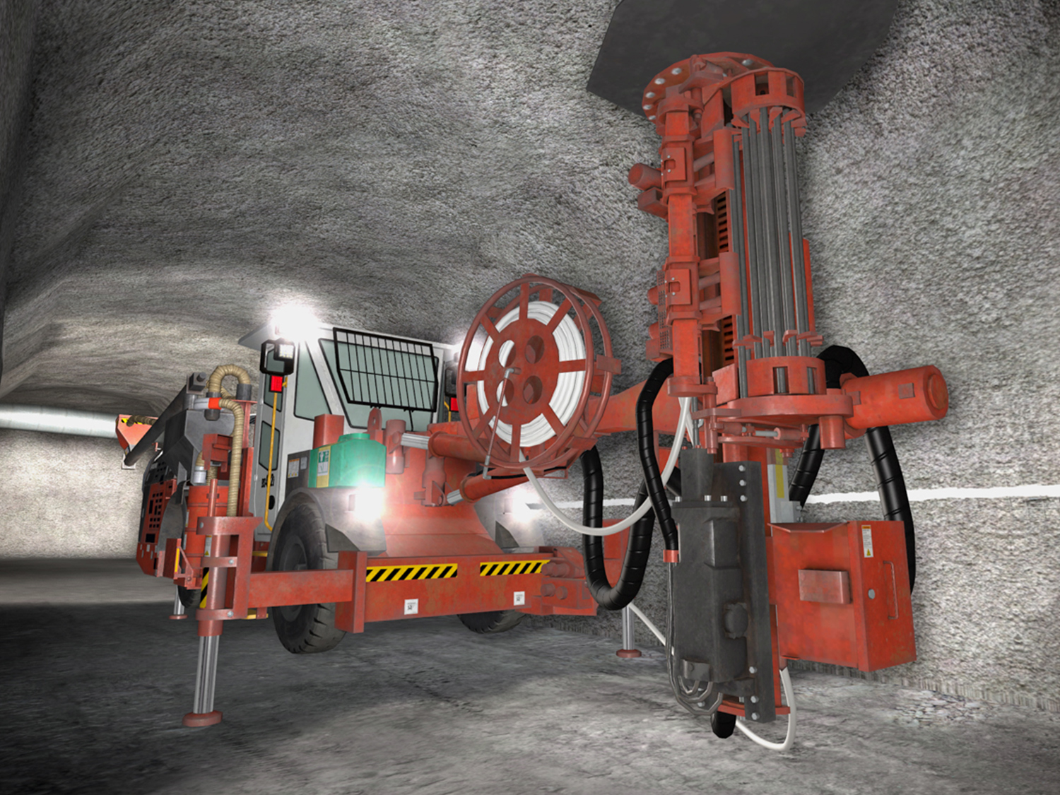 Sandvik DS422i Cable Bolter Hero View