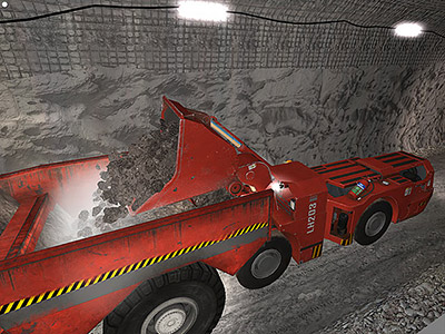 Sandvik LH203 Tail Loading Training