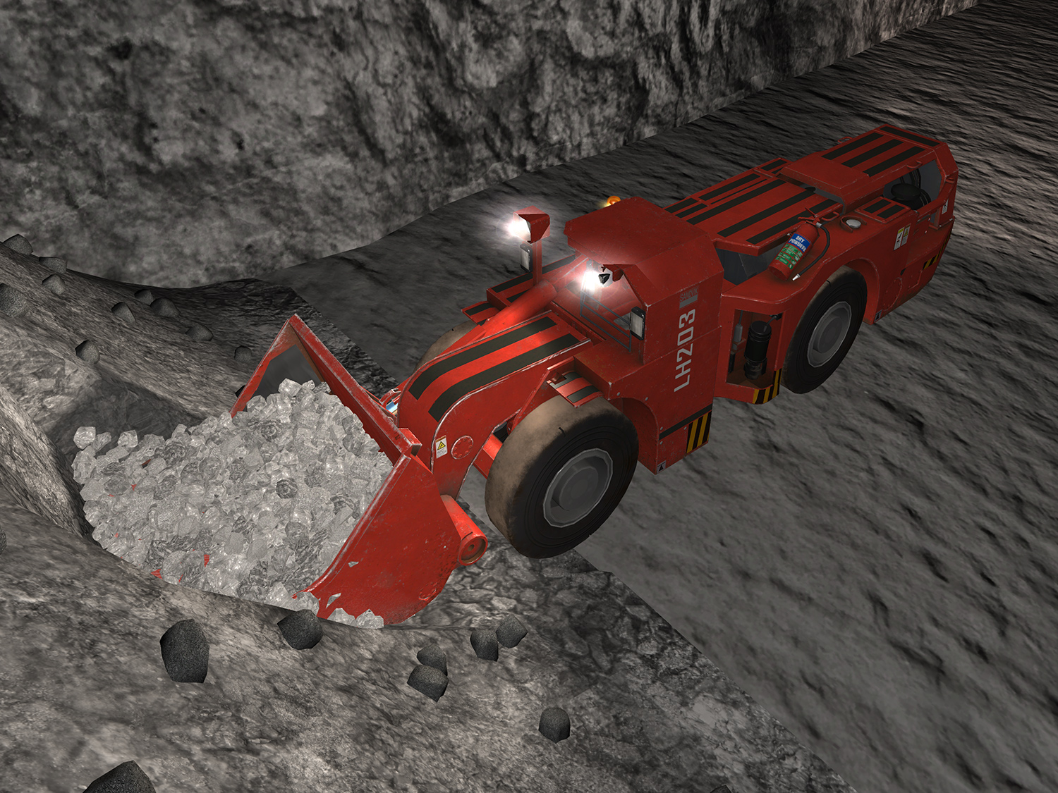 Sandvik LH203 Digging Training