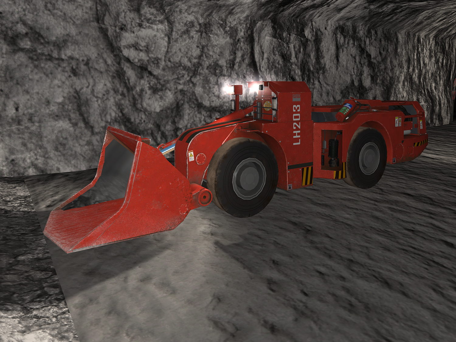 Sandvik LH203 Tramming Training