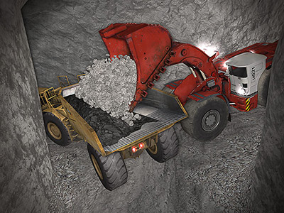 Sandvik LH621 Dumping Training