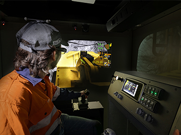 Training Simulator Module for Cat R1700, R1700K, R1700 XE Underground Loaders on IM360