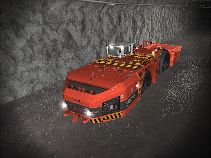 Sandvik LH518B Flooded Training Back View