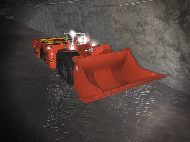 Sandvik LH518B Flooded Training Front View