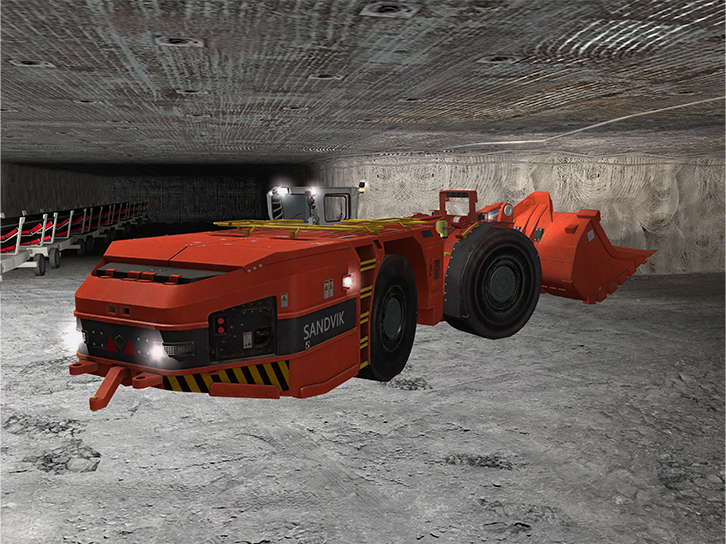 Sandvik LH518B Empty Tramming Training