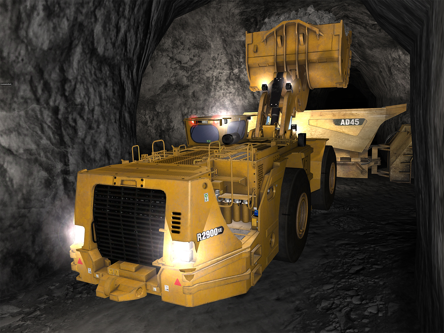 Cat R2900 XE Dumping Training