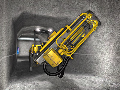 Epiroc ME7 C Longhole Production Drill Rig Angled Boom Training