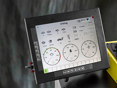 Epiroc Simba ME7 C Longhole Production Drill Rig - Control System Display