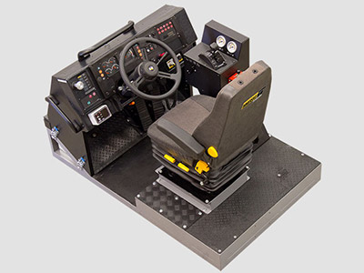 Training Simulator Module for Cat AD45B, AD55B, AD60 Underground Trucks (Overhead view)