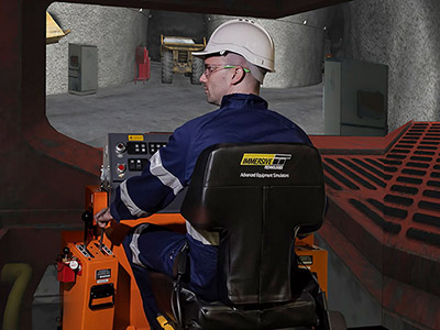 Sandvik TH315 Underground Truck simulator module on IM360