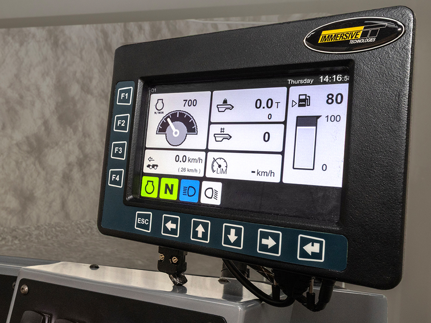 Epiroc (Atlas Copco) MT65 - RCS display