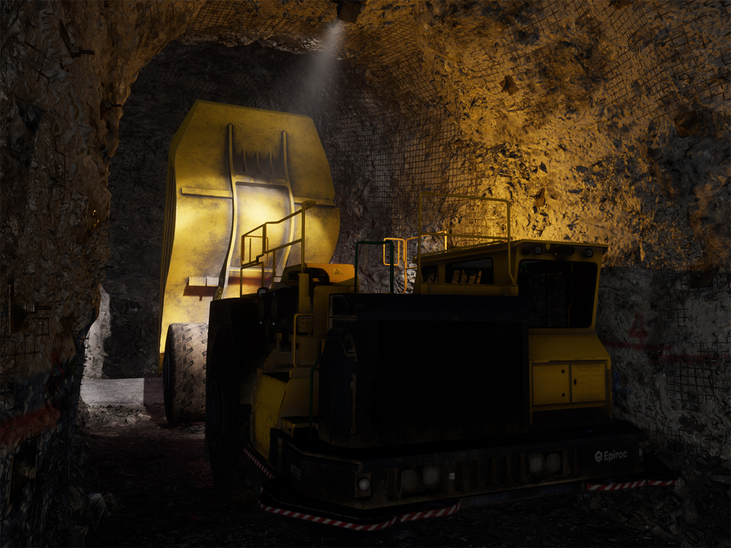 Epiroc (Atlas Copco) MT65 Dumping Training 2nd view