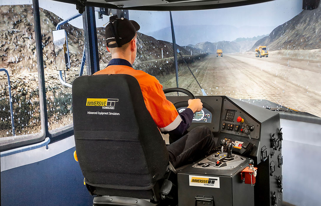 Simulator for Volvo A40F Articulated Dump Truck