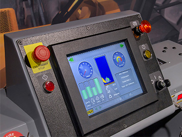 P&H L-2350 - Simulated LCD instrument panel