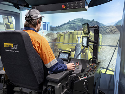 Training Simulator Module for Cat 992 Wheel Loaders on PRO3