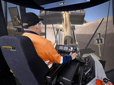 Training Simulator Module for Cat 992G Wheel Loaders on PRO3