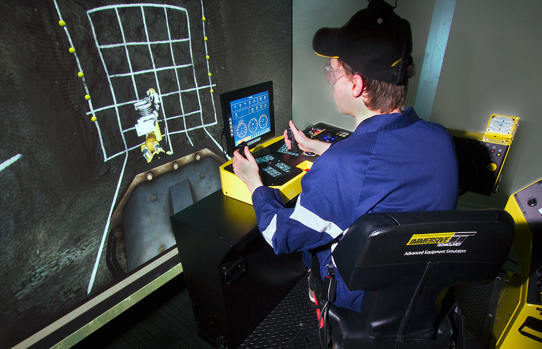 Simulator for Epiroc (Atlas Copco) L1C Jumbo Drill