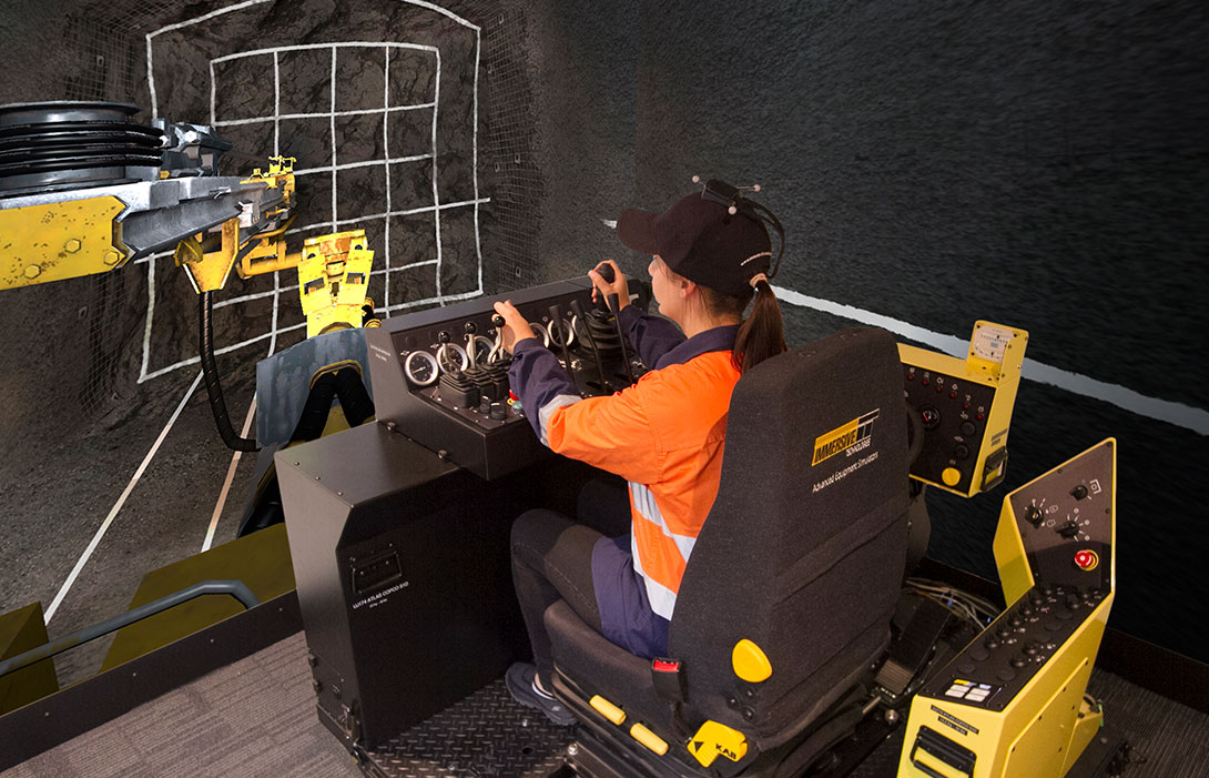 Simulator for Epiroc (Atlas Copco) S1D Rocket Boomer