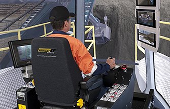 Simulator for Bucyrus Rope Shovel 495BII